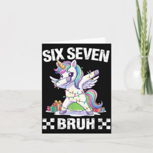 67 Burh Funny Christmas 6 7 Meme Men Women Kids  Card