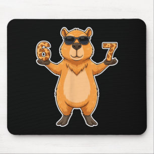 67 Capybara Sungles Gen Alpha Slang Funny Six Seve Mouse Mat