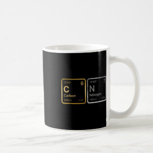 67 Carbon Nitrogen Science Chemistry Periodic Tabl Coffee Mug