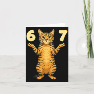 67 Cat Meme Funny Gen Alpha Slang Humor For Teens  Card