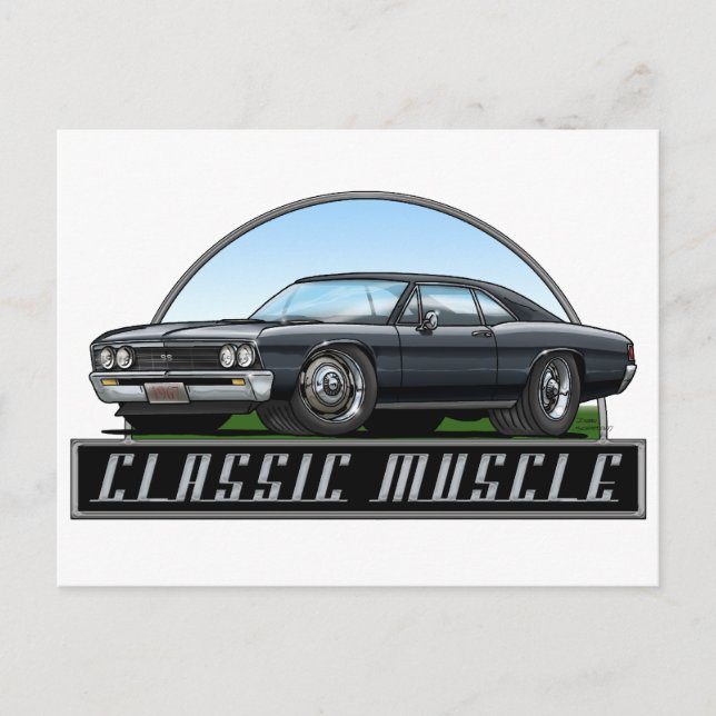 67_Chevelle_Black Postcard (Front)