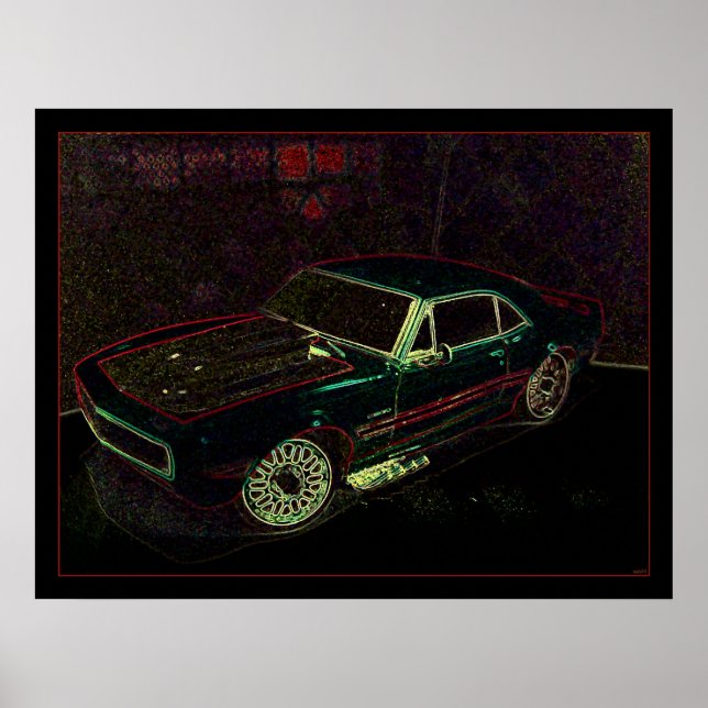 "67" Chevy Camaro Poster (Front)
