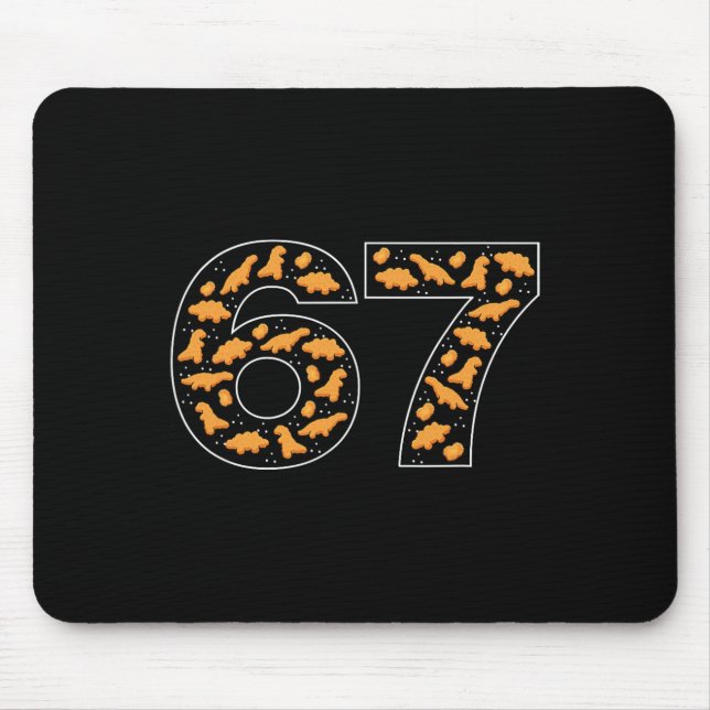 67 Chicken Nuggets Six Seven  Mouse Mat (Front)