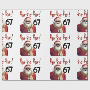 67 Chill Santa Christmas Santa Wrapping Paper