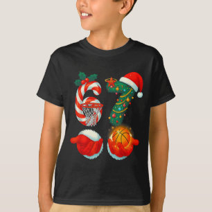 67 Christmas 6 7 Meme Basketball Pajamas Gen Alpha T-Shirt