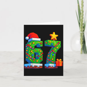 67 Christmas 6 7 Meme Costume Xmas Gen Alpha Slang Card