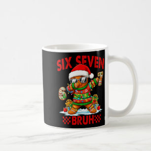 67 Christmas 6 7 Meme Gingerbread Man Xmas Pajamas Coffee Mug