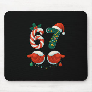 67 Christmas 6 7 Meme Pajamas Holiday Gen Alpha Sl Mouse Mat