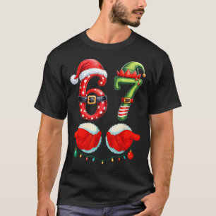 67 Christmas 6 7 Meme Pajamas Holiday Gen Alpha Sl T-Shirt