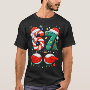 67 Christmas 6 7 Meme Pajamas Holiday Gen Alpha Sl T-Shirt