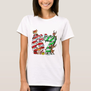 67 Christmas 6 7 Meme Pajamas Holiday Gen Alpha Sl T-Shirt