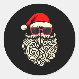 67 Christmas 6 7 Santa Six Seven Meme Christmas Bo Classic Round Sticker