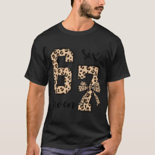67 Christmas 6 7 Six Seven Meme 67 Leopard Cheetah T-Shirt