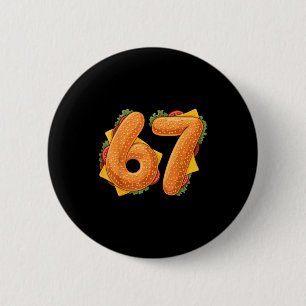 67 Christmas Burger Shirt 6 7 Meme Funny 67 Hambur 6 Cm Round Badge
