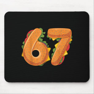 67 Christmas Burger Shirt 6 7 Meme Funny 67 Hambur Mouse Mat