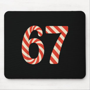 67 Christmas Candy 6 7 Meme Holiday Gen Alpha Slan Mouse Mat