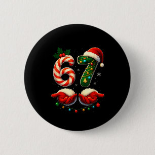 67 Christmas Couple Pajamas Matching Holidays Six  6 Cm Round Badge
