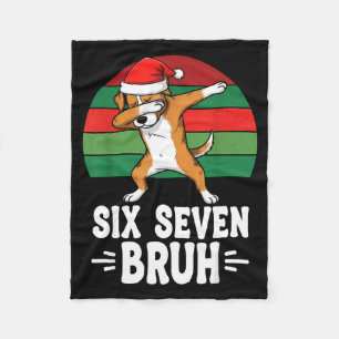 67 Christmas Funny 67 Brainrot Youth Kids Dog 67 Fleece Blanket