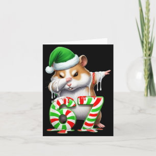 67 Christmas Funny 67 Brainrot Youth Kids Hamster Card