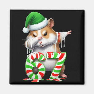 67 Christmas Funny 67 Brainrot Youth Kids Hamster Magnet