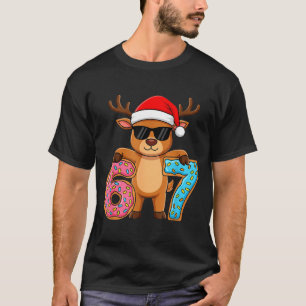 67 Christmas Funny 67 Meme Youth Kids Reindeer 67 T-Shirt