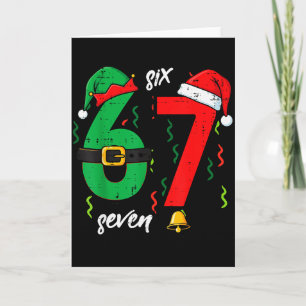 67 Christmas Funny 6 7 Meme Six Seven Xmas Boys Ki Card