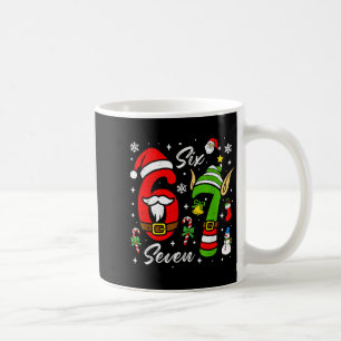 67 Christmas Funny 6 7 Meme Six Seven Xmas Boys Ki Coffee Mug