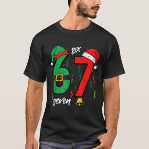 67 Christmas Funny 6 7 Meme Six Seven Xmas Boys Ki T-Shirt