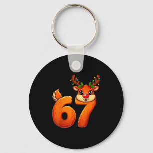 67 Christmas Funny Reindeer Bruh Meme Pajamas Wome Key Ring