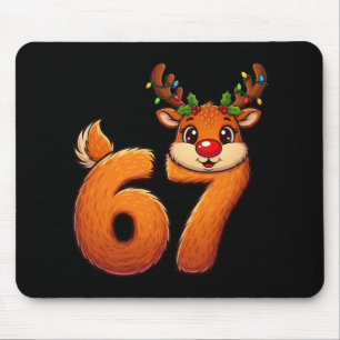 67 Christmas Funny Reindeer Bruh Meme Pajamas Wome Mouse Mat