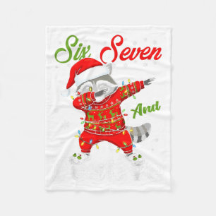 67 Christmas Funny Six Seven Bruh Meme Brainrot Sa Fleece Blanket