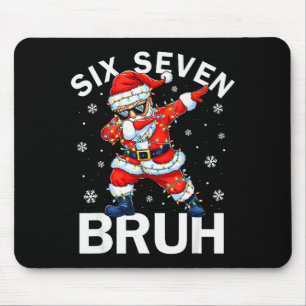 67 Christmas Funny Six Seven Bruh Meme Dabbing San Mouse Mat