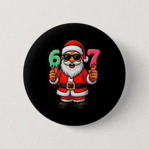 67 Christmas Funny Six Seven Ice Cream Meme 67 Chr 6 Cm Round Badge