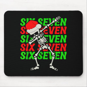 67 Christmas Funny Six Seven Meme Brainrot Dabbing Mouse Mat
