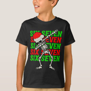 67 Christmas Funny Six Seven Meme Brainrot Dabbing T-Shirt