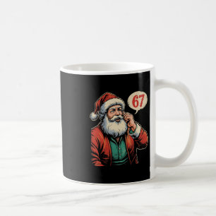 67 Christmas Funny Six Seven Meme Brainrot Santa C Coffee Mug