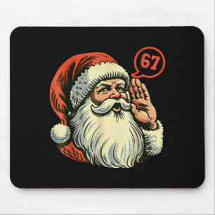 67 Christmas Funny Six Seven Meme Brainrot Santa C Mouse Mat