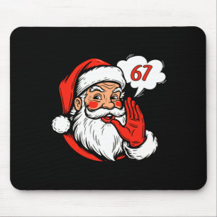 67 Christmas Funny Six Seven Meme Brainrot Santa C Mouse Mat