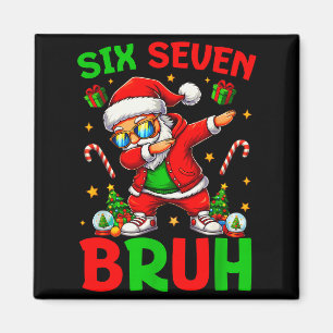 67 Christmas Funny Six Seven Meme Brainrot Santa K Magnet