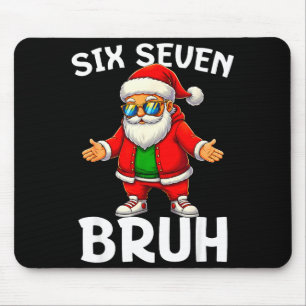 67 Christmas Funny Six Seven Meme Brainrot Santa K Mouse Mat