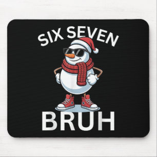 67 Christmas Funny Six Seven Meme Brainrot Snowman Mouse Mat