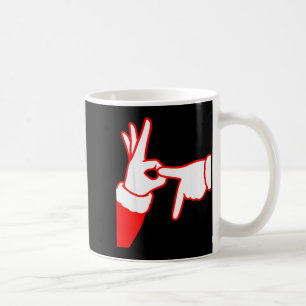 67 Christmas Hands Signals Santa Claus 6 7 Hand Ge Coffee Mug