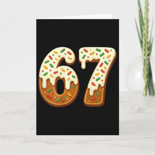 67 Christmas Holiday 6 7 Meme Gen Alpha Slang Back Card