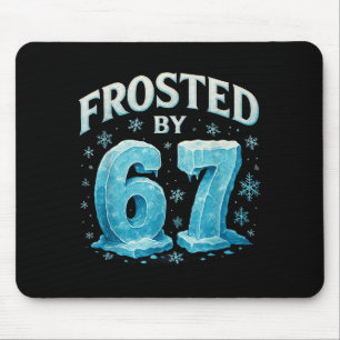 67 Christmas Ice Frost Cold 6 7 Internet Meme Xmas Mouse Mat