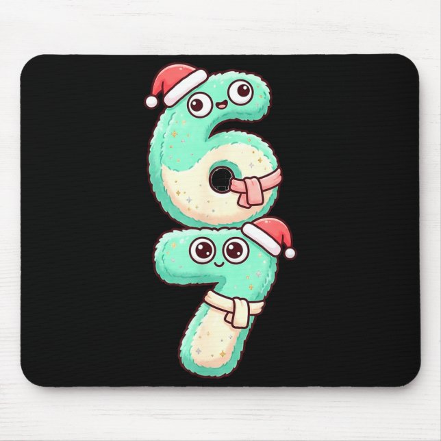 67 Christmas Kawaii Pastel Design  Mouse Mat (Front)