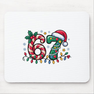 67 Christmas Meme Six Seven Xmas Funny Boys Girls Mouse Mat