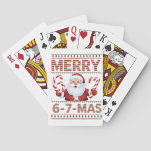 67 Christmas Merry 6 7 Mas Ugly Xmas Six Seven Playing Cards
