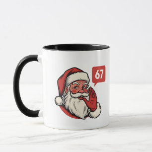 67 Christmas Merry Six Seven Brainrot Santa Claus Mug