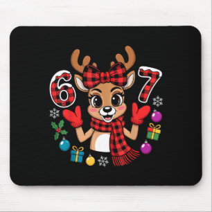 67 Christmas Outfit Women Meme Reindeer Six Seven  Mouse Mat