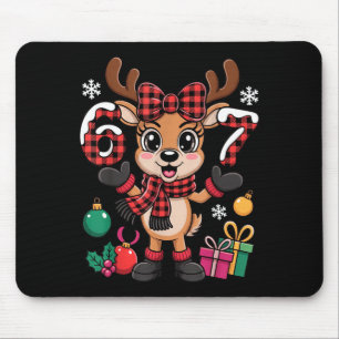 67 Christmas Outfit Women Meme Reindeer Six Seven  Mouse Mat